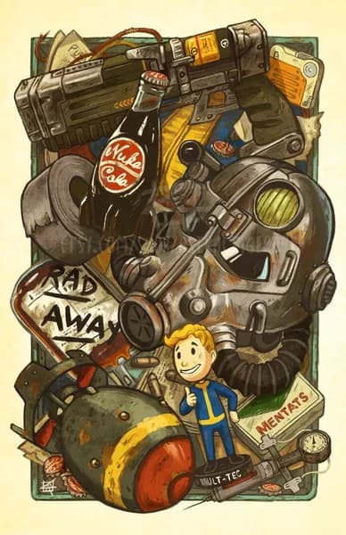 Постер Art Game - Fallout art.