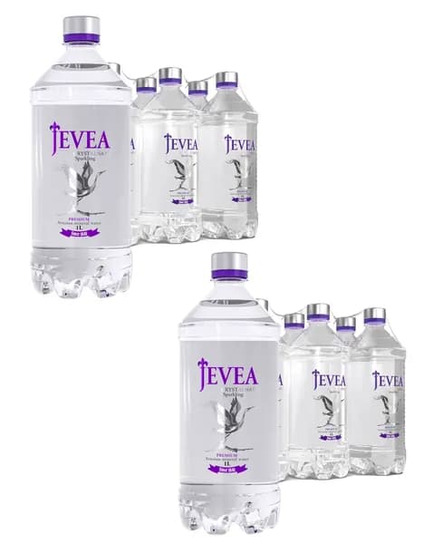 Jevea/Жевея газированная вода 1,0л*6 шт. - 2 упаковки