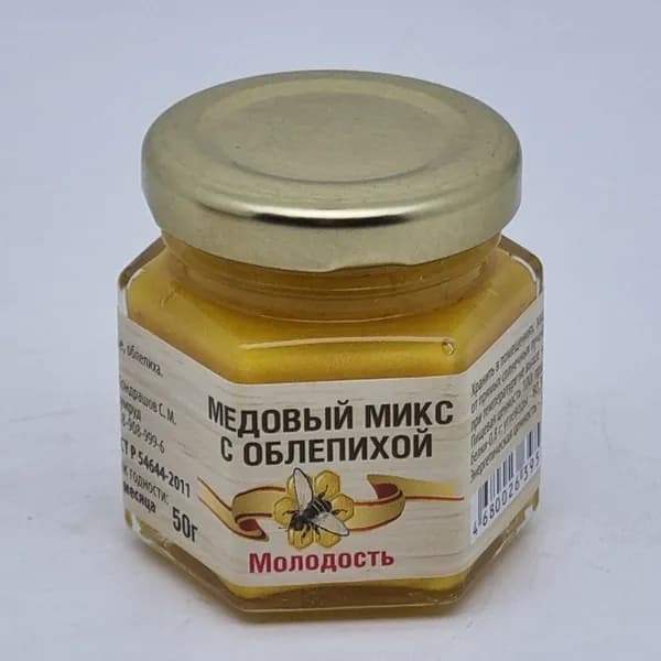 Мед микс облепиха "Молодость" 50гр