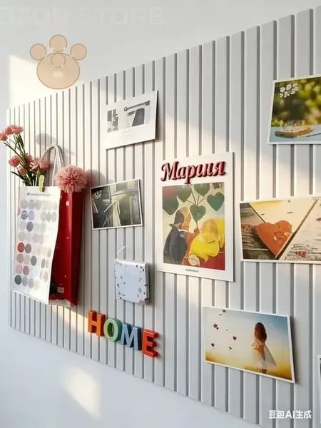 Доска для заметок на стену из войлока,мудборд стену,НЕ пробковая фото 60cm*40cm