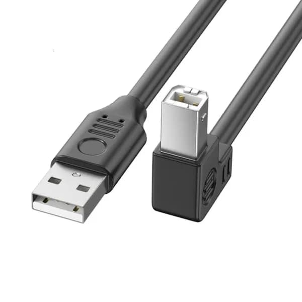 Кабель USB 2.0 Type A Male to B для сканера, высокая скорость 480 Мбит/с, 2m - Наклоняйся вверх