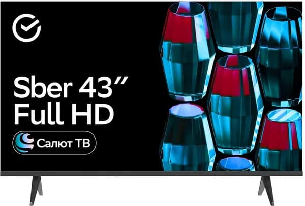 SBER Телевизор SDX-43F2139 43" Full HD, черный. Уцененный товар