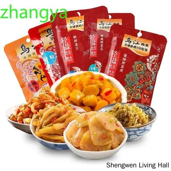 Салат из Морской Капусты Wujiang Микс Овощей Маринованных Пикантный Гарнир