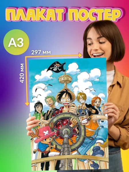 Плакат Постер Ван Пис One Piece Аниме