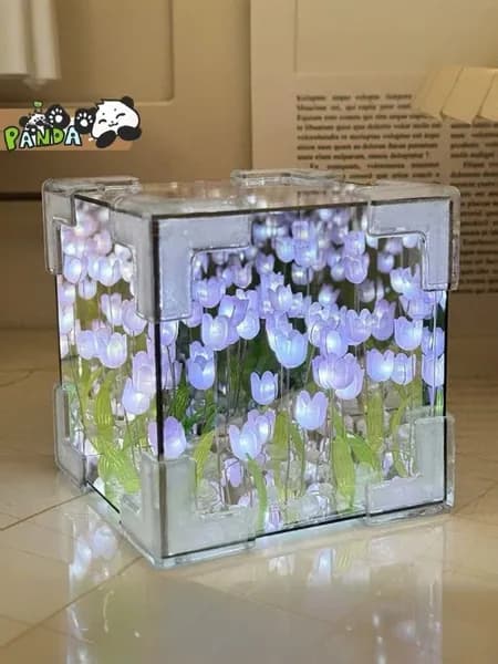тюльпанами Цветочная лампа ,Ручной работы ,DIY подарок, Ночник
