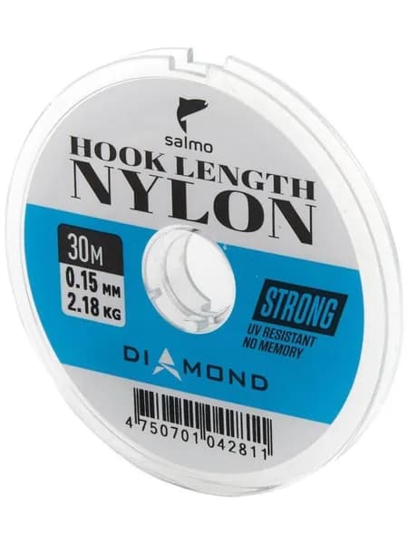 Леска монофильная Salmo Diamond HOOK LENGTH NYLON 30м,0.15мм