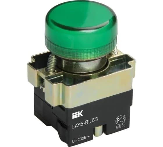 Индикатор LAY5-BU63 d22мм зеленый IEK