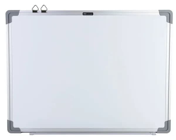 Доска магнитно маркерная Deli лак, белый, 60x45см, алюминиевая рама (EV450)
