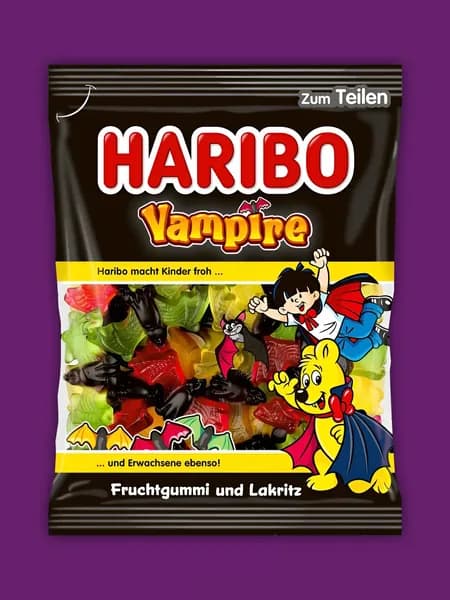 Лакричный мармелад HARIBO Vampire (Вампиры) 175г Германия