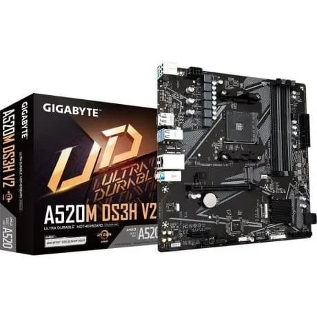 Материнская плата Gigabyte AMD A520 SAM4 (A520M DS3H V2 1.1)