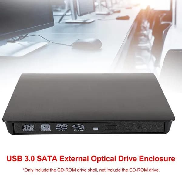 Внешний корпус для привода DVD/CD-ROM и HDD с интерфейсом USB 3.0 и SATA