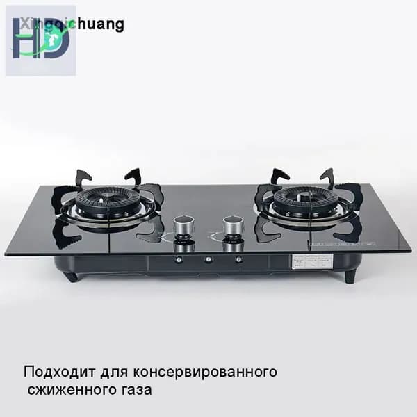 HongDiJia Газовая Варочная панель xqc-ranqizao-01X, черный матовый