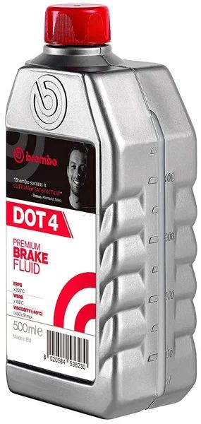 Жидкость тормозная BREMBO DOT 4 0.5 л.