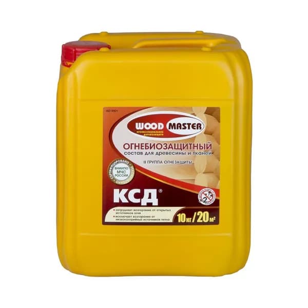 Огнебиозащитный состав для дерева Woodmaster КСД, 10 кг