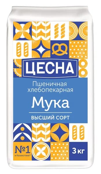 Мука Цесна высший сорт 3 кг