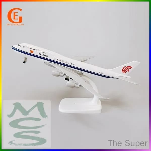 Металлическая Модель Самолета Air China Боинг 747, 20CM С Колесами
