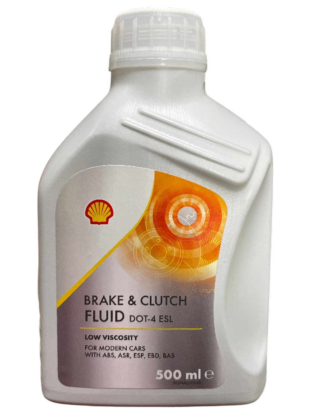Тормозная жидкость Shell Brake & Clutch fluid DOT4 ESL кан. 0,5л