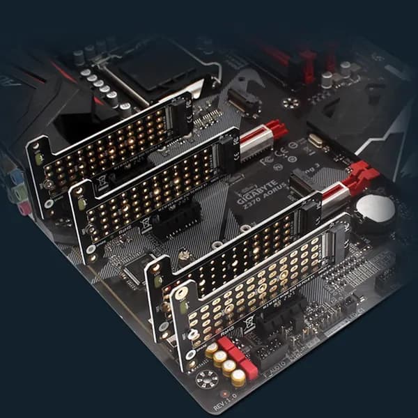 Адаптер M.2 NVMe SSD в PCIe x1 с поддержкой PCIe 4.0 и матричным охлаждением