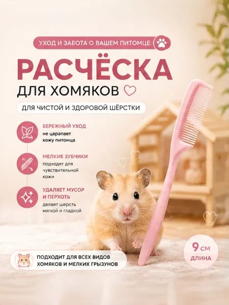2 штуки мини-расчески для хомяка