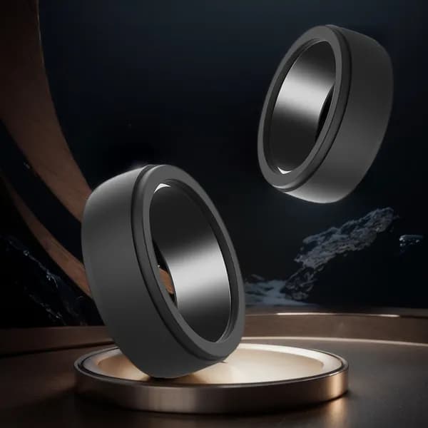 Силиконовый чехол для Oura Ring Gen 3, чёрный, размер S (6 9)