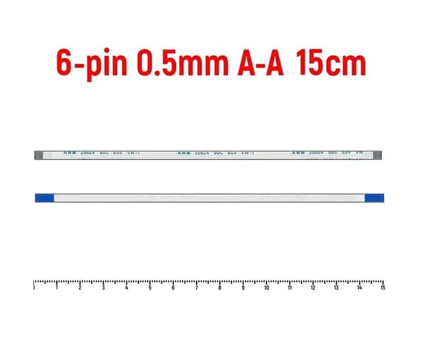FFC FPC шлейф 6pin 0.5mm 15cm A-Type