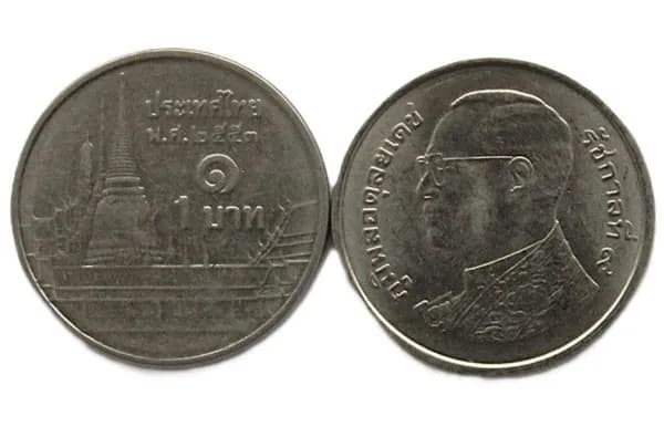 ТАИЛАНД 1 бат 2010 (Y# 443) Рама IX. Храм Изумрудного Будды