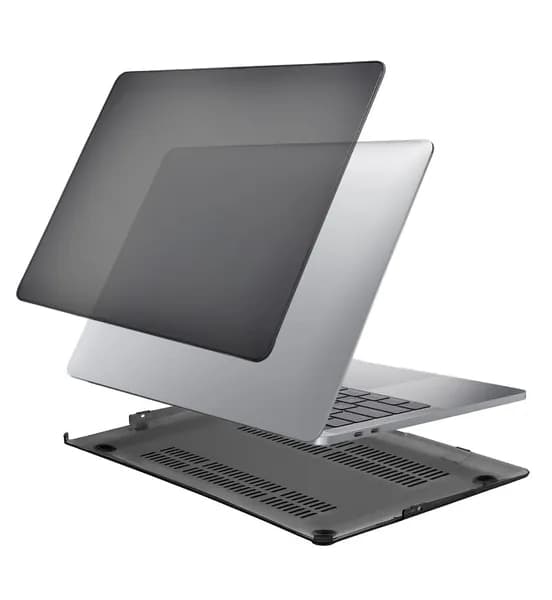 Чехол накладка для ноутбука Apple Macbook Pro 16 2021,2023 (A2485 M1, A2780 M2, A2991 M3) черный прозрачный