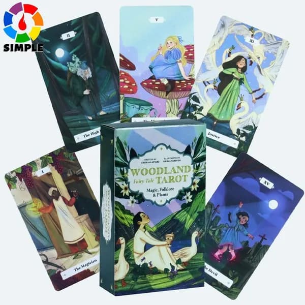 Woodland Fairytale Tarot: Magic Карты Таро Карточная игра Настольная игра