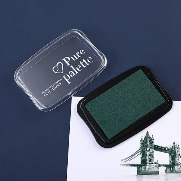 Штамп-подушка однотонная большого размера для скрапбукинга и рукоделия, 100 65 мм, пластик + губка