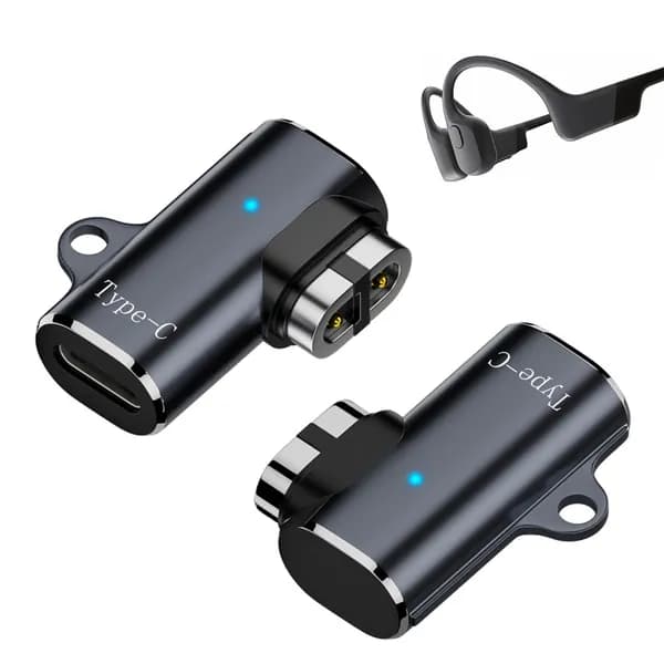 Магнитный переходник Type-C с боковым изгибом для зарядки SHOKZ OpenRun Air 2024 Pro Mini