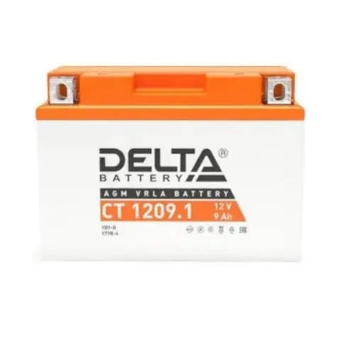 Delta Аккумулятор для мототехники, 9 А•ч, Прямая (+/-) полярность