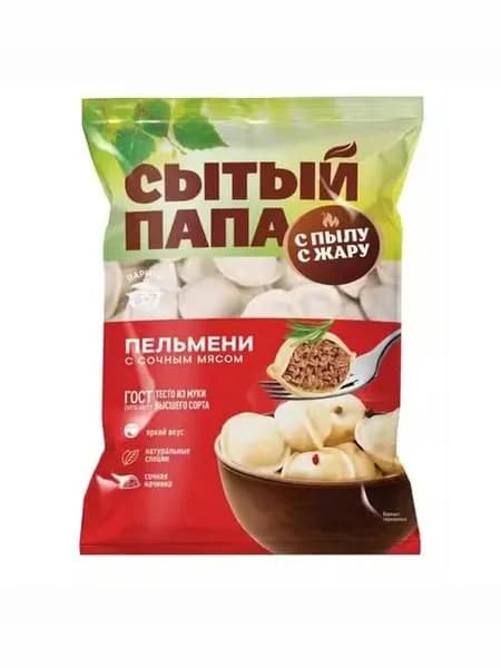 Пельмени Сытый Папа с сочным мясом 700 г