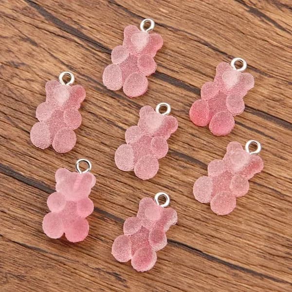 Подвеска из смолы градиентного цвета 10pcs