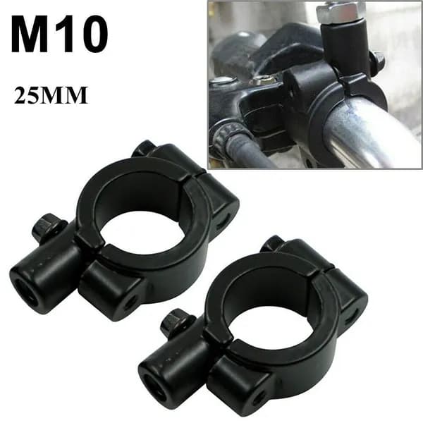 OZ-COCE 25MM M10 черный держатель для крепления зеркала на руль мотоцикла, алюминиевый адаптер