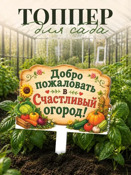 Фигурки для сада Добро пожаловать в счастливый огород