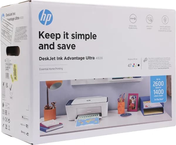 МФУ струйный HP DeskJet Ultra Ink Advantage 4828 Wi-Fi