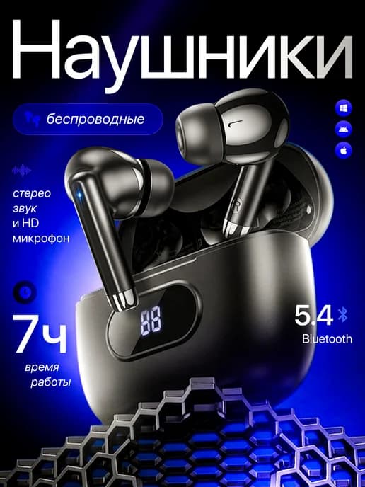 Наушники беспроводные для iPhone и Android