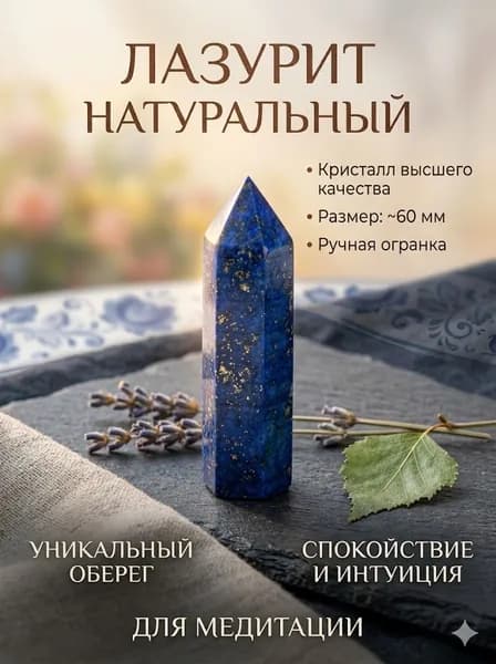 Лазурит натуральный камень кристаллический минерал