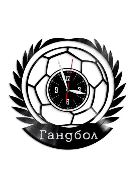 Гандбол - часы из виниловой пластинки