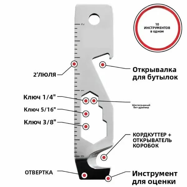 Многофункциональный портативный инструмент открывалка для бутылок отвертка оборудование для выживания на открытом воздухе