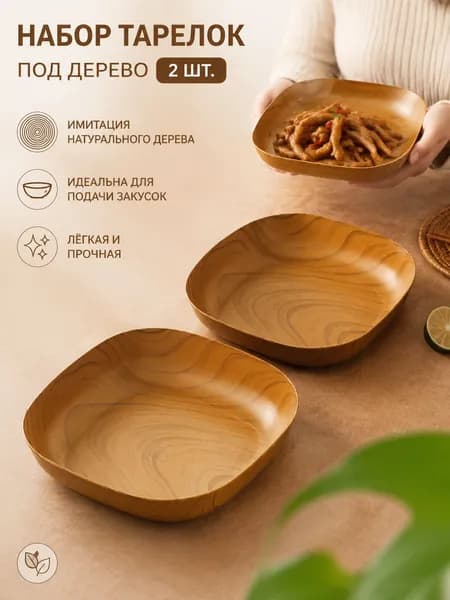 Тарелка "1" 15 см 2 шт прозрачный