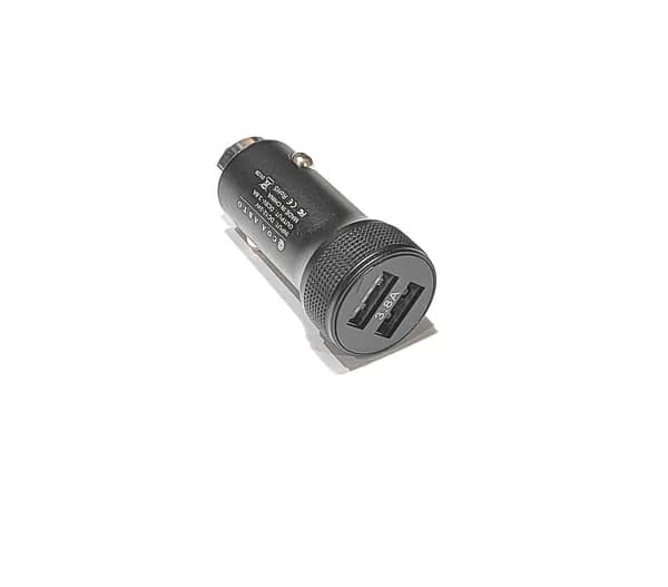 USB зарядка стандартная премиум 12-24В USB 3.8А черный