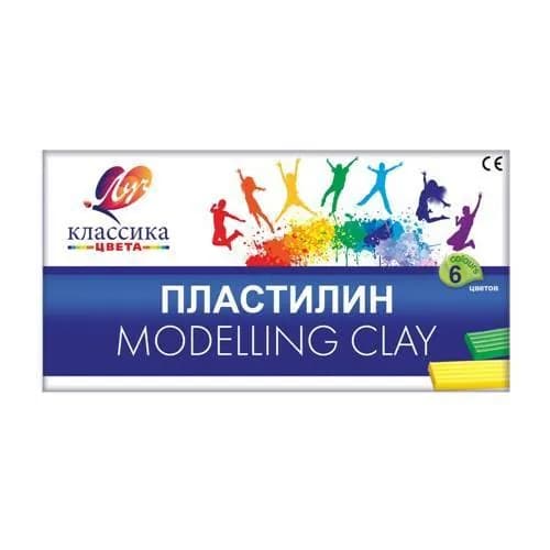 Пластилин Луч Классика, 6 цветов