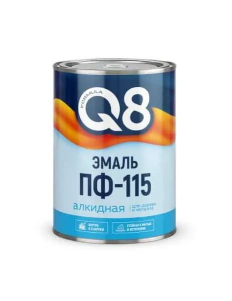 Эмаль Formula Q8 ПФ-115, белая, 0,9 кг