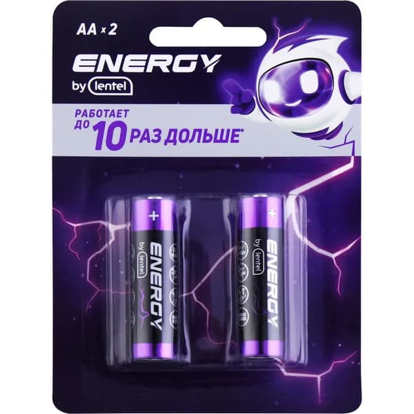 Элемент питания ENERGY BY LENTEL Alkaline battery Арт. AA LR6-2B (Китай)