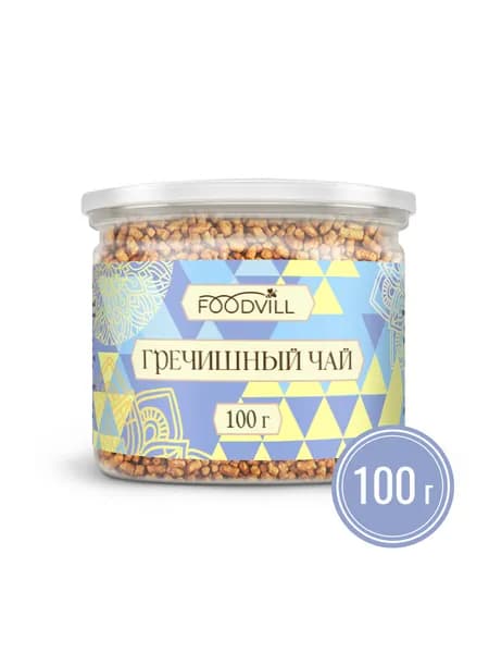 ГРЕЧИШНЫЙ чай КУ ЦЯО тёмный, гранулированный чай для похудения, без кофеина, 100 гр, FOODVILL