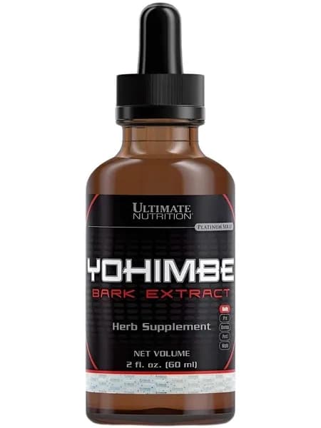 Средства повышающие тестостерон Экстракт Коры Йохимбе Жидкий 60 мл / Ultimate Nutrition Yohimbe Bark Extract Liquid
