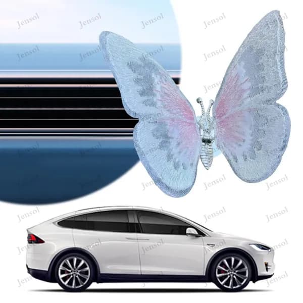 Декоративная объёмная бабочка для автомобиля с эффектом движения