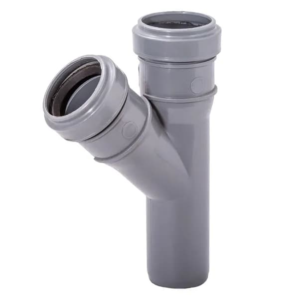 Тройник Lammin d32 мм 45 пластиковый для внутренней канализации (Lm35090323245)