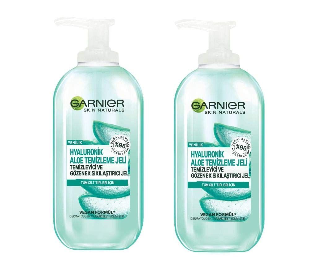 Garnier Гиалуроновый очищающий гель с алоэ 200 мл x2 шт.